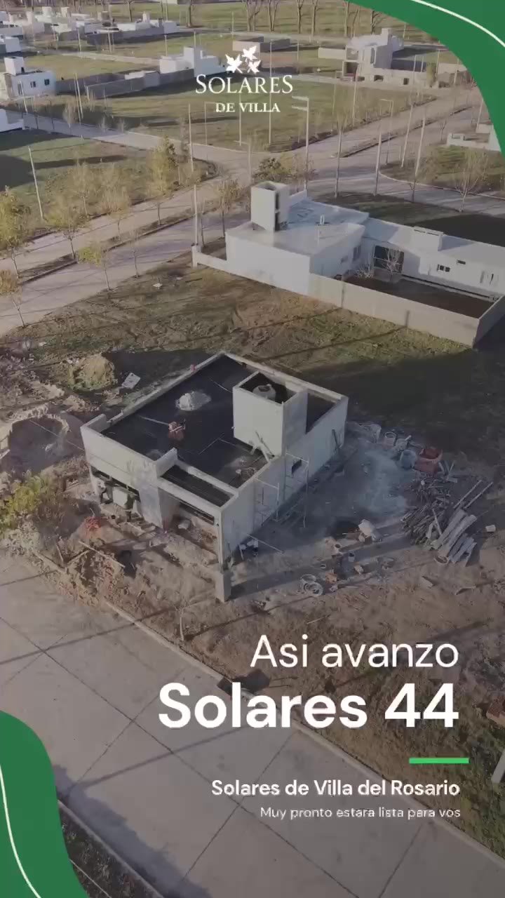 Reel de avance de obra de Solares 44 en Villa del Rosario, tomas con drone