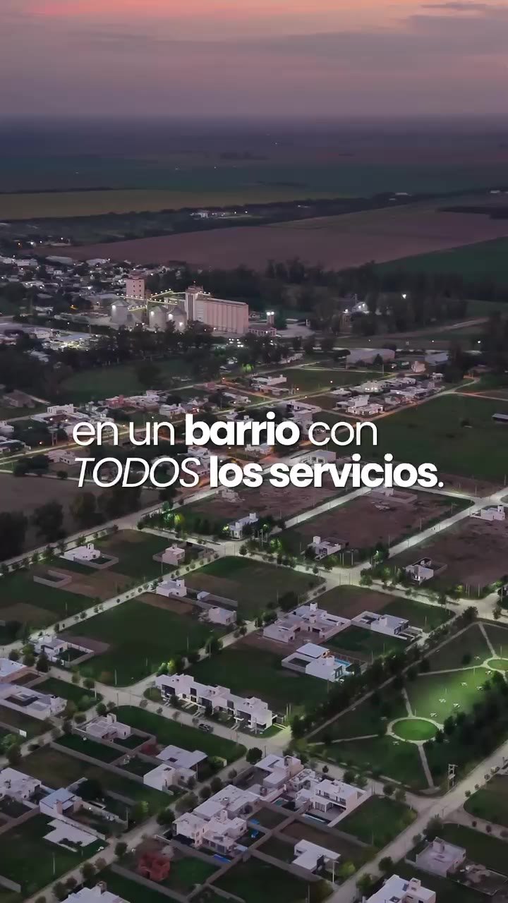 Reel con drone del loteo Solares de Villa en Villa del Rosario