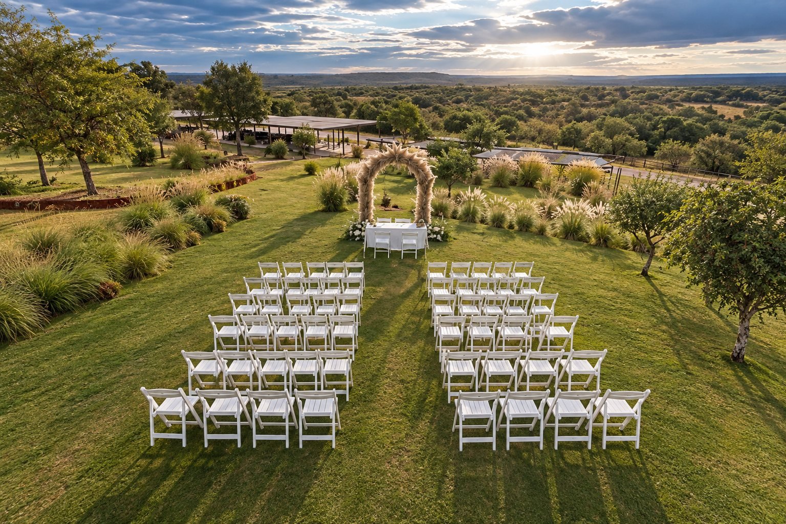 Casamiento al aire libre filmado con drone en Córdoba